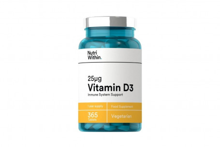 Nutri Within 25 Mu;G Vitamin D3 365 Tablets
