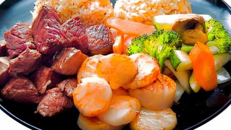 Hibachi Steak And Scallop Dinner