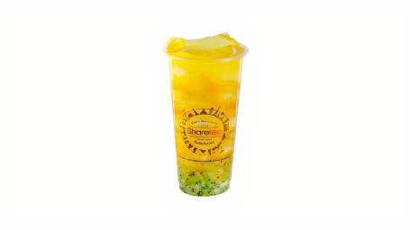 5. Peach Kiwi Green Tea With Aiyu Jelly