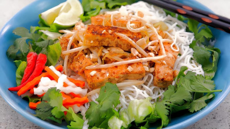 V3. Vermicelli Noodle With Tofu Lemongrass Bún Đậu Hũ Xào Sả