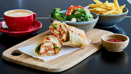 Plain Roti Chicken Parmigiana Wrap