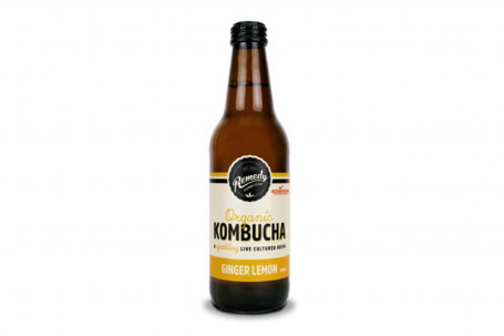 Remedy Kombucha Ginger Lemon 330Ml (139Kj)