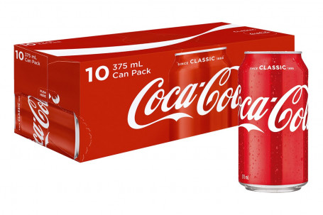 Coca Cola Can 10X375Ml Pack (375Kj)