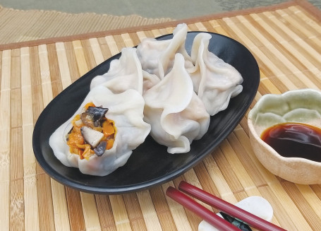 Mù Ěr Xiāng Gū Sù Cài Jiǎo Fungus, Mushroom Vegetarian Dumplings 10 Zhī Pcs