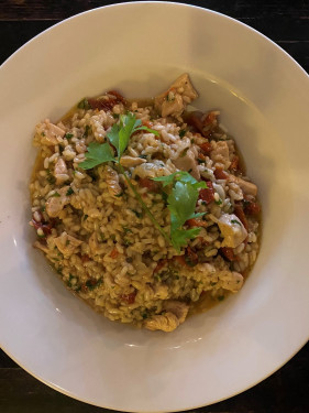 Chicken, Sundried Tomato Asparagus Risotto