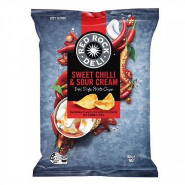 Red Rock Deli Chips Sweet Chilli And Sour Cream 165G