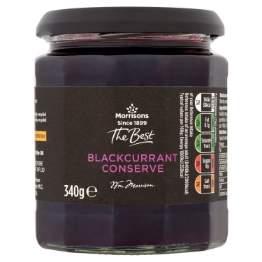 Morrisons The Best Blackcurrant Conserve Jam 340G