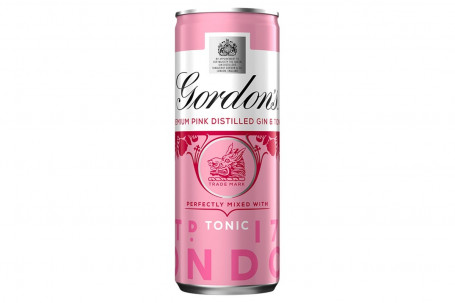 Gordons Premium Pink Gin Tonic 250Ml
