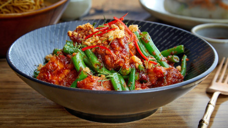 Crispy Pork Belly Green Beans