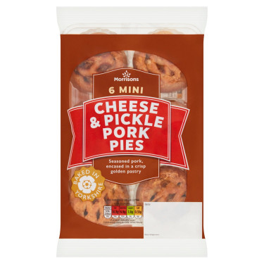 Morrisons Mini Pork Cheese Pickle Pies 6Er-Pack