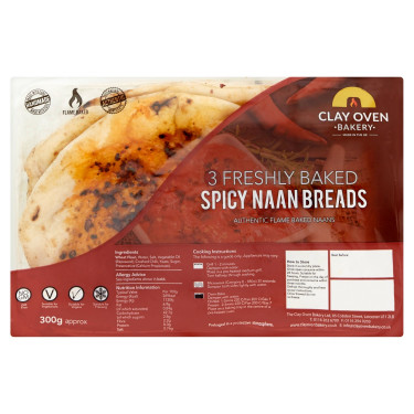 Lehmofenbäckerei Würziges Naan-Brot 300G