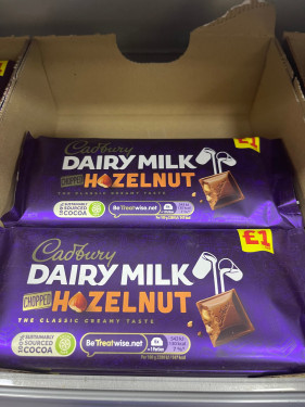 Cadbury Dairy Milk Bars Hazlenut 95Gm