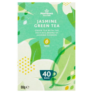 Morrisons Jasmine Serenity Grüner Tee 40 Beutel 80G