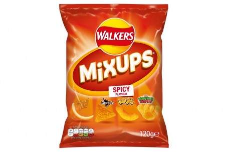 Walkers Mix Ups Sharing Spicy Snacks 120G