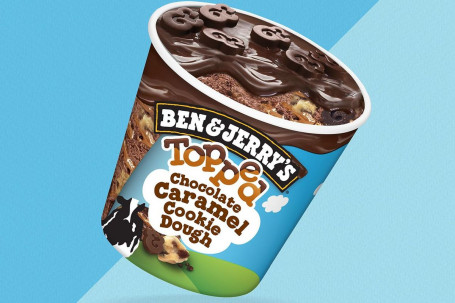 Ben Jerry’s Topped Chocolate Caramel Cookie Dough Ice Cream 438 Ml