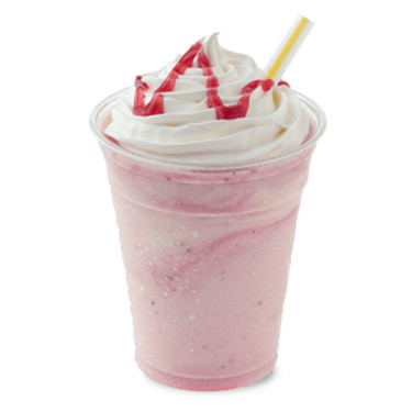 Grosser Erdbeer-Frosty-Shake