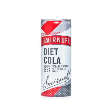 Smirnoff Diet Cola Vodka Mixgetränk 250 Ml