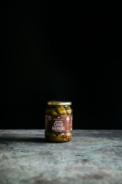 Organic Chilli Gherkins 670G