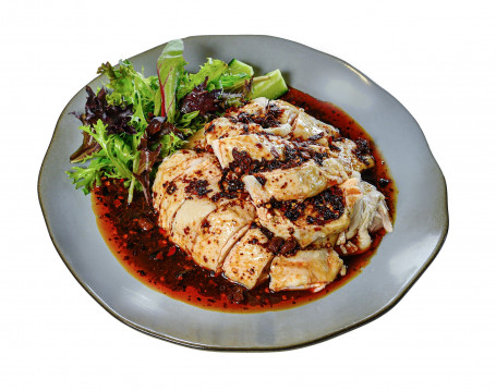 Steamed Chicken (Half) With Chilli Dressing