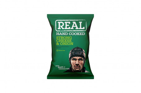 Real Crisps Strong Cheese Onion 35G