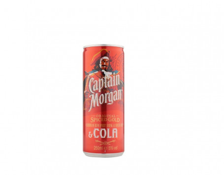 Captain Morgan Original Spiced Gold And Cola 250Ml Ready To Drink