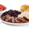 Churrasco-Steak Mit Reis Und Bohnen Und 1 Zusätzlichen Beilage