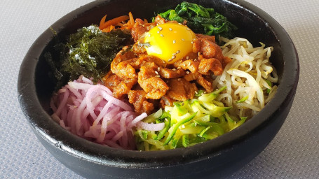 24. Spicy Pork In Hot Stone Bowl