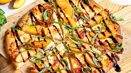 Peach Prosciutto Pizza