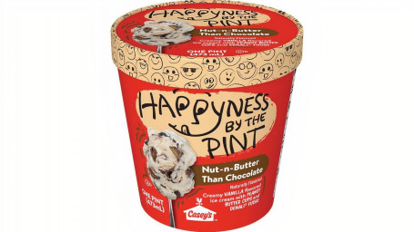 Happyness By The Pint Nut-N-Butter Than Chocolate Ice Cream, 16Oz
