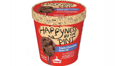 Happyness By The Pint Triple Chocolate Dare Ya! Eiscreme, 16 Unzen