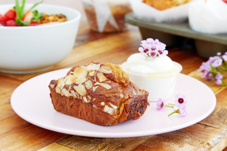 House Made Almond Banana Bread With Ricotta (Gf)