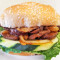 Beefless Grateful Burger With Rainbow Salad