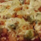 Vegetarische Pizza Mit Dünnem Boden