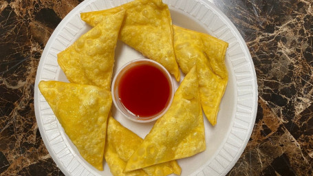 8. Crab Rangoon (Cheese Wonton (6) Xiè Jiǎo