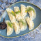 Pierogies bō lán jiǎo zi (8zhī Polish Ruskie Dumplings 8 pcs Ruskie (Potato Cheese lǔ sī jī （shǔ zǐ hé zhī shì