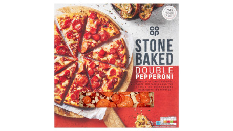 Co-Op Stonebaked Doppel-Peperoni-Pizza 327G