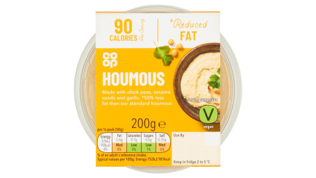 Co-Op Fettreduziertes Hummus 200G