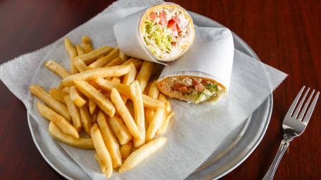 Tuna Salad Wrap With French Fries