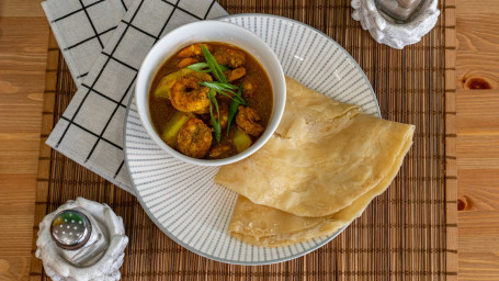 Roti With Curry Shrimp