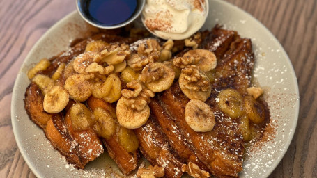 French Toast Banana Flambe