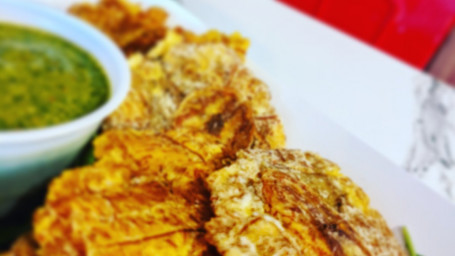 Tostones, Cilantro Chimichurri