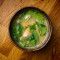 Miso Soup with Salmon and Spinach