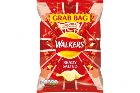 Walkers Ready Salted Grab Bag Crisps 50G