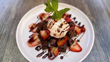 Strawberry Balsamic Brownie