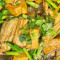 E28. Braised Bean Curd and Bamboo Shoots w/ Deep Fried Fish dòu fǔ zhī zhú wén yú