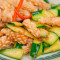 E20. Stir-fry Squid w/ Cucumber mǎ lā zhǎn cuì guā zhě diào piàn