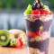 240Ml Açai Completo : Morango Ou Banana,Leite Condensado,Leite Em Pó E Granola