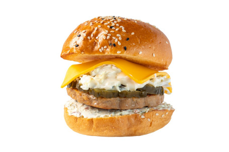 Green Onion Bacon Cream Cheese Smoked Bbq Meat Patty Burger Yān Ròu Dà Cōng Jì Lián Zhī Shì Yān Xūn Hàn Bǎo