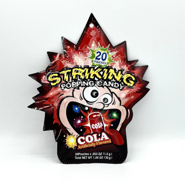 Tiào Tiào Táng Kě Lè Wèi Popping Candy Cola Flav 20 Pouches