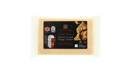 Co-Op Irresistible Pioneers Crunch Vintage Cheddar 300G